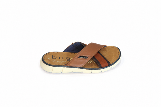 Bugatti Men's Brown  Strip Chappal