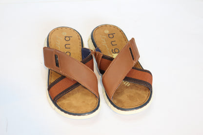 Bugatti Men's Brown  Strip Chappal
