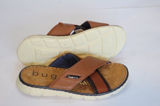 Bugatti Men's Brown  Strip Chappal